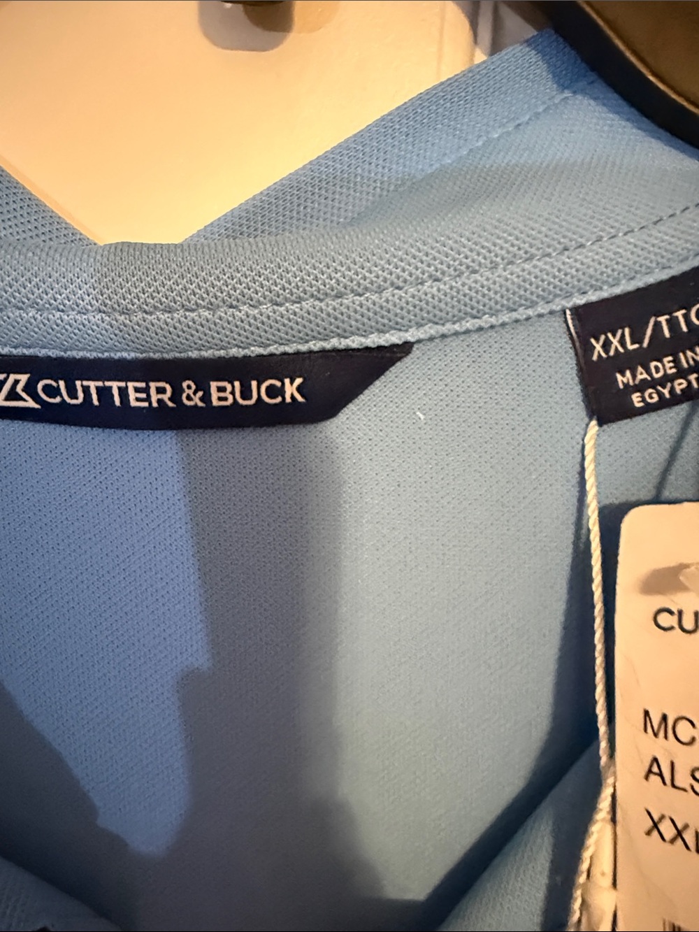 Light Blue Polo with Red Houston Script- perfect for a Houston Sports Fan! - Picture 3 of 3